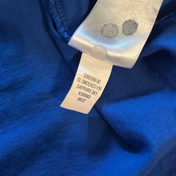 Old Navy Blue Sleeveless Smocked Sundress Medium Petite - Picture 16 of 16